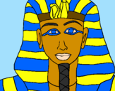 Desenho Tutankamon pintado por croc