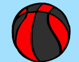Desenho Bola de basquete pintado por vituziiin