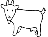 Desenho Cabra pintado por bode