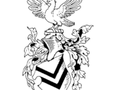 Desenho Escudo de armas e águia pintado por Cristiano