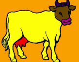 Desenho Vaca pintado por danilo