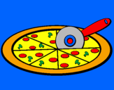 Desenho Pizza pintado por joao