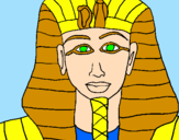 Desenho Tutankamon pintado por xlr8