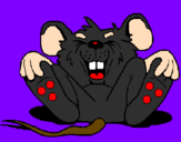Desenho Rato a rir pintado por heryckha