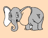 Desenho Elefante pequeno pintado por Andy_zinha