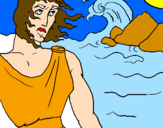 Desenho Odisseu pintado por luiza