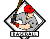 Desenho Logo de basebol pintado por JP13(007)