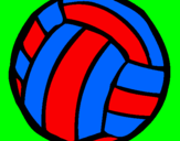 Desenho Bola de voleibol pintado por Jeff Hardy
