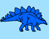 Desenho Stegossaurus pintado por kaique