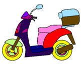 Desenho Ciclomotor pintado por Luca