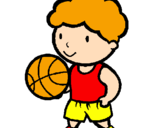 Desenho Jogador de basquete pintado por miriam