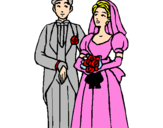 Desenho Marido e esposa III pintado por nicole  e   danilo