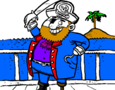 Desenho Pirata a bordo pintado por jhjghchfgfh