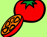 Desenho Tomate pintado por jenifer
