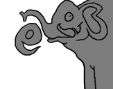Desenho Elefante pintado por sara