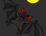 Desenho Morcego cão pintado por joNy