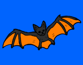 Desenho Morcego a voar pintado por elisa