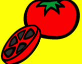 Desenho Tomate pintado por franrafa