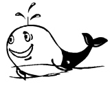 Desenho Baleia alegre pintado por whale