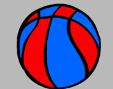 Desenho Bola de basquete pintado por joao
