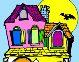 Desenho Casa do mistério pintado por DANIELN BGJWRTYCDGHVCC