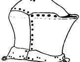 Desenho Capacete de cavaleiro  pintado por RUI