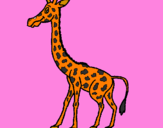 Desenho Girafa pintado por mariana gomes