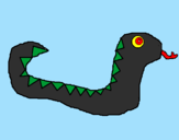 Desenho Serpente pintado por nadim45