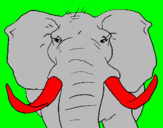 Desenho Elefante africano pintado por YASMIM