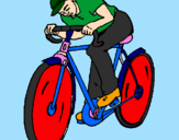 Desenho Ciclismo pintado por high school musical