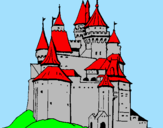 Desenho Castelo medieval pintado por rogerio