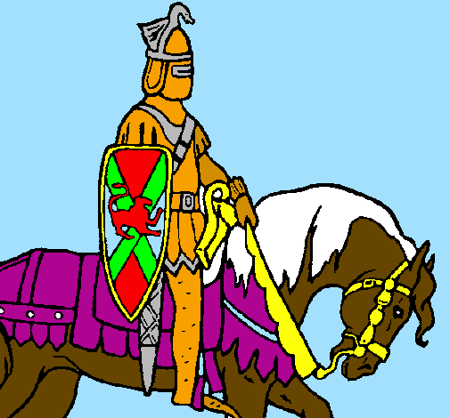 Cavaleiro a cavalo