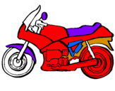Desenho Motocicleta pintado por  dhig