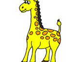 Desenho Girafa pintado por luan