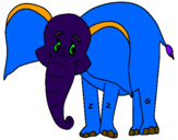 Desenho Elefante feliz pintado por FREDERICO