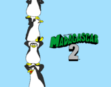 Desenho Madagascar 2 Pingüinos pintado por alan vargas gonzalez