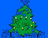 Desenho Árvore de natal pintado por wallacy