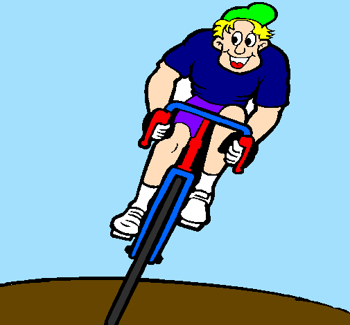 Ciclista com gorro