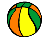 Desenho Bola de basquete pintado por heberton