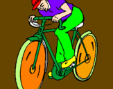 Desenho Ciclismo pintado por ru