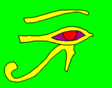 Desenho Olho de hórus pintado por LeonardoPereira