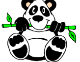 Desenho Urso panda pintado por joão pedro da silva ramos