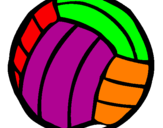 Desenho Bola de voleibol pintado por Bruno