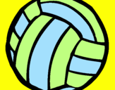 Desenho Bola de voleibol pintado por Isabela