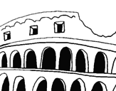 Desenho Coliseu pintado por Thamires
