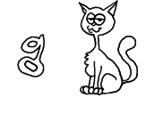 Desenho Gato pintado por gilda