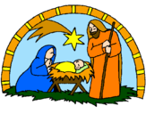 Desenho Manjedoura de natal pintado por lurdes mariani