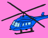 Desenho Helicoptero  pintado por hanza