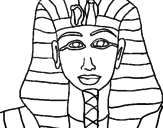 Desenho Tutankamon pintado por valeska