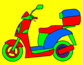 Desenho Ciclomotor pintado por antonio